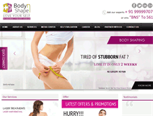 Tablet Screenshot of bodynshape.in